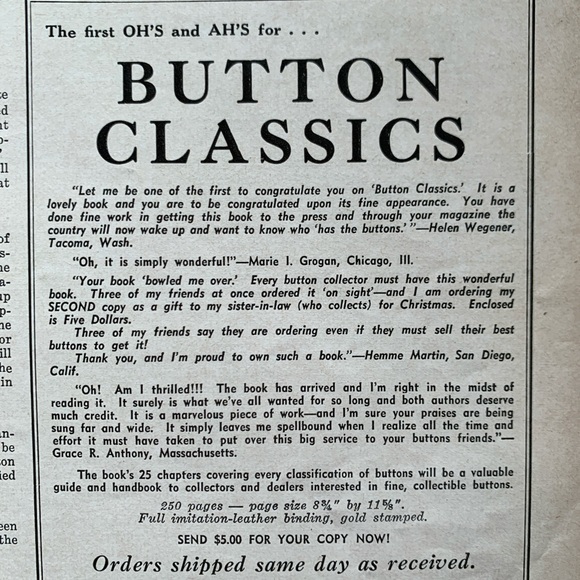 ! Vintage 2 HOBBIES magazines. Nov 1941 & Aug 1942 “The Magazine-for-Collectors” - Picture 8 of 16